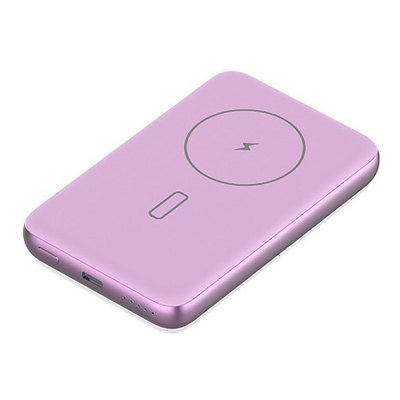 Batterie externe magnétique sans fil 5000mAh | Corps en aluminium ultra-mince | Recharge sans fil 15W + charge rapide PD 20W | Longue durée de vie | Design compact