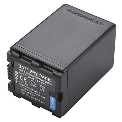 Bateria para Câmera Digital, Compatível com Câmera Digital Panasonic VW-VBN390, (Li-ion, 7.4V, 3900mAh) Ultra Alta Capacidade, Substituição para Bateria Panasonic VW-VBN390