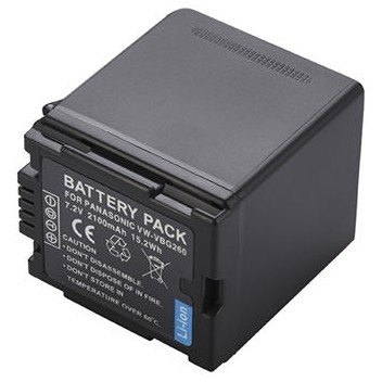 Bateria de câmera 7.2V 2100mAh Bateria de lítio VW-VBG260 Adequada para VDR-D50 HDC-SD1 HDC-SD9 HDC-SD100 HDC-TM300
